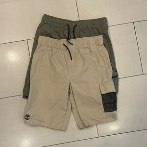 Timberland Kids' Beige and Olive Cargo Shorts